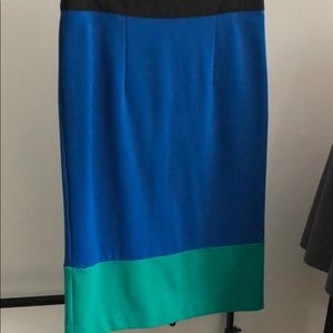 Color block skirt